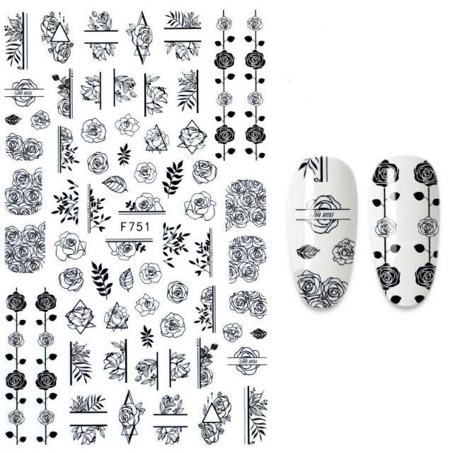 The New 3D Nail Sticker Cool English Letter stickers for nail Foil Love Heart Design Nails Accessories Fashion Manicure Sticker Stickers Girls Manicure Decoration Nail Art Supplies 3D Self-Adhesive Nail Decals Designer Nail Stickers for Acrylic Nails