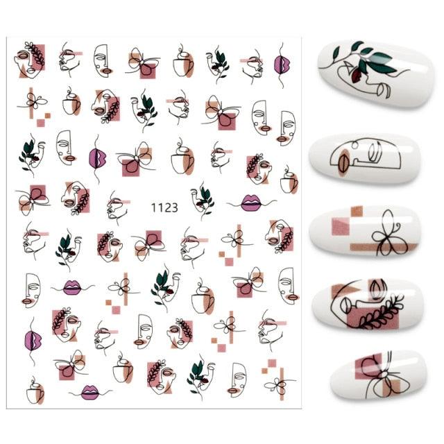 The New 3D Nail Sticker Cool English Letter stickers for nail Foil Love Heart Design Nails Accessories Fashion Manicure Sticker Stickers Girls Manicure Decoration Nail Art Supplies 3D Self-Adhesive Nail Decals Designer Nail Stickers for Acrylic Nails