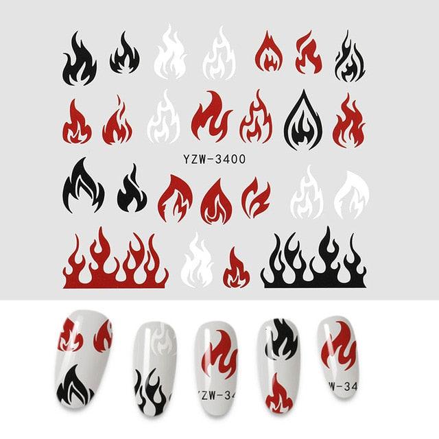 The New 3D Nail Sticker Cool English Letter stickers for nail Foil Love Heart Design Nails Accessories Fashion Manicure Sticker Stickers Girls Manicure Decoration Nail Art Supplies 3D Self-Adhesive Nail Decals Designer Nail Stickers for Acrylic Nails