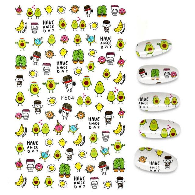 The New 3D Nail Sticker Cool English Letter stickers for nail Foil Love Heart Design Nails Accessories Fashion Manicure Sticker Stickers Girls Manicure Decoration Nail Art Supplies 3D Self-Adhesive Nail Decals Designer Nail Stickers for Acrylic Nails