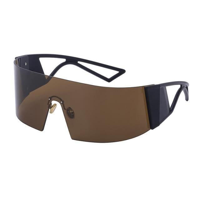 The New Sports Polarized Sunglasses UV400 Outdoor Cycling Glasses Sunglasses For Women & Men New Blue Frame Rimless Rectangle Shape Sun Glasses For Unisex Design New Mirrored Wind Proof Sport Eyeglasses For Sunglasses