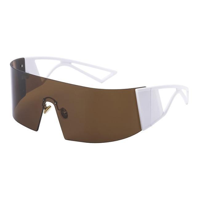 The New Sports Polarized Sunglasses UV400 Outdoor Cycling Glasses Sunglasses For Women & Men New Blue Frame Rimless Rectangle Shape Sun Glasses For Unisex Design New Mirrored Wind Proof Sport Eyeglasses For Sunglasses