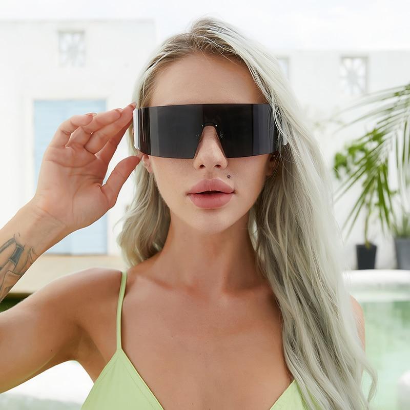 The New Sports Polarized Sunglasses UV400 Outdoor Cycling Glasses Sunglasses For Women & Men New Blue Frame Rimless Rectangle Shape Sun Glasses For Unisex Design New Mirrored Wind Proof Sport Eyeglasses For Sunglasses