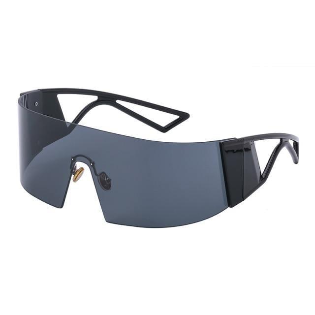 The New Sports Polarized Sunglasses UV400 Outdoor Cycling Glasses Sunglasses For Women & Men New Blue Frame Rimless Rectangle Shape Sun Glasses For Unisex Design New Mirrored Wind Proof Sport Eyeglasses For Sunglasses