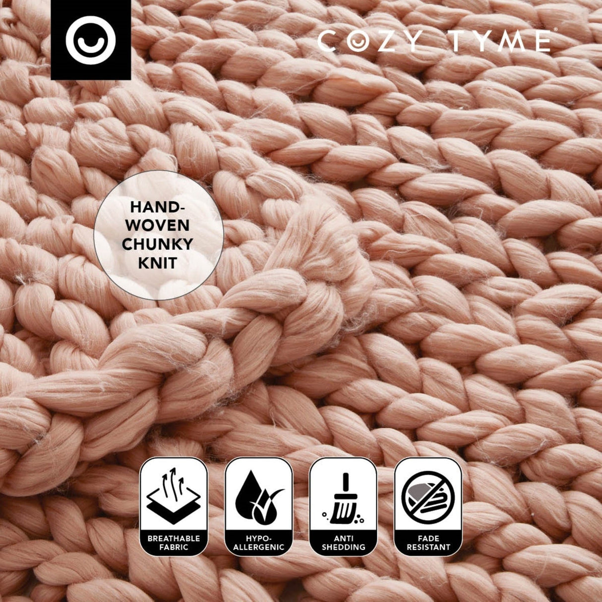 Yanis Chunky Knit Throw