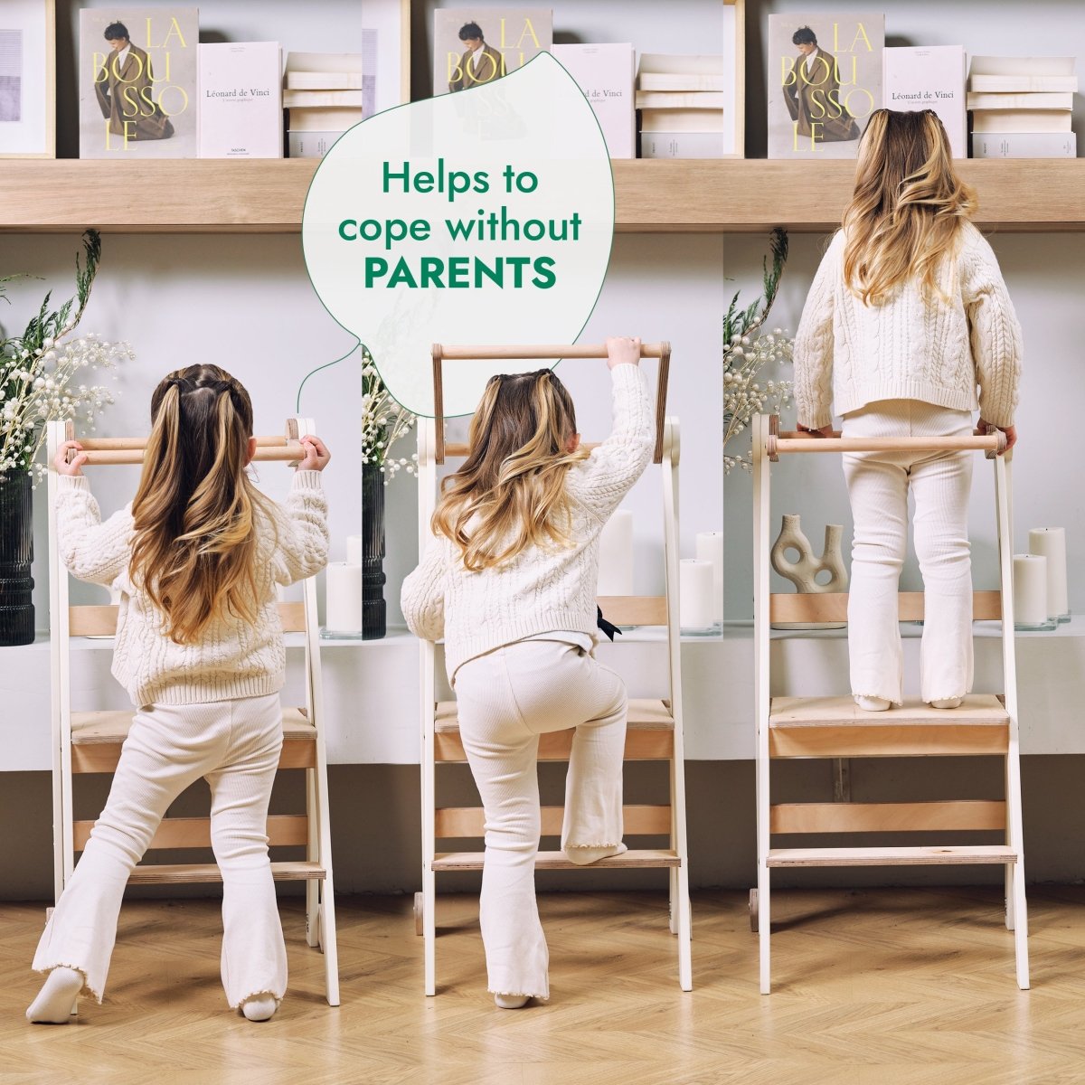 Helper Tower: A Multi-functional Foldable Step Stool for Kids