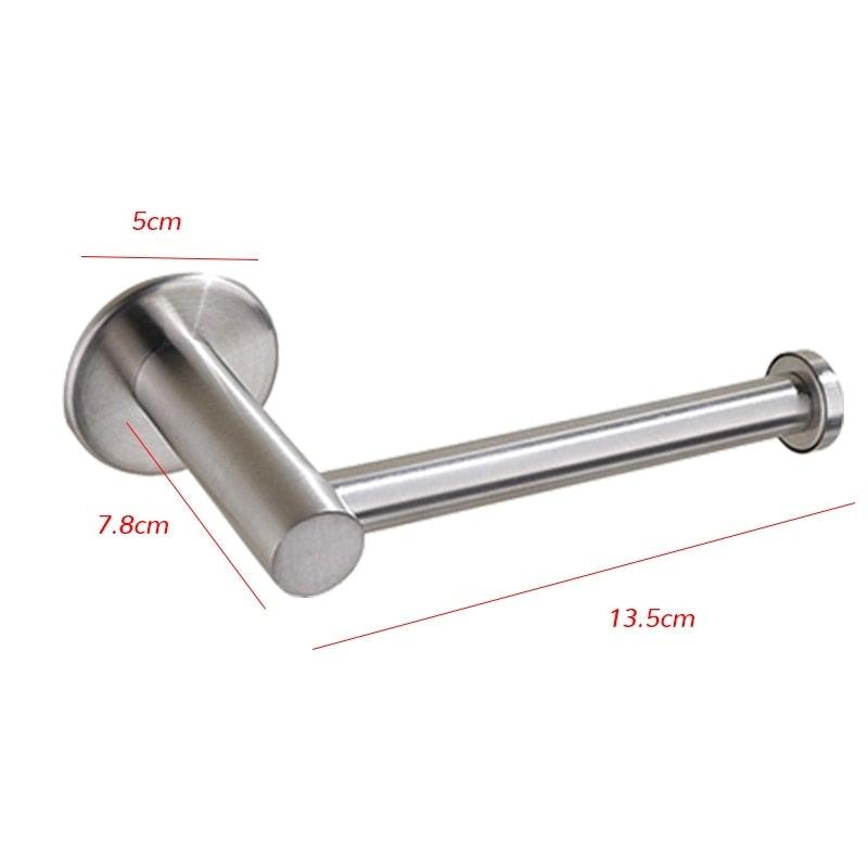Toilet Wall Mount Toilet Paper Holder Stainless Steel Bathroom Kitchen Roll Paper Accessory Tissue Towel Accessories Holders Modern Paper Roll Holder Wall Mount Tissue Roll Rack