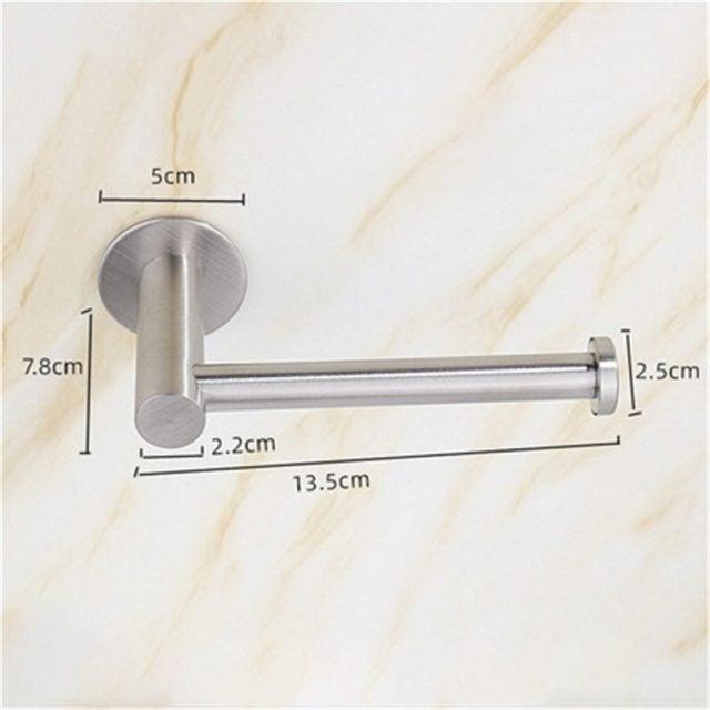 Toilet Wall Mount Toilet Paper Holder Stainless Steel Bathroom Kitchen Roll Paper Accessory Tissue Towel Accessories Holders Modern Paper Roll Holder Wall Mount Tissue Roll Rack
