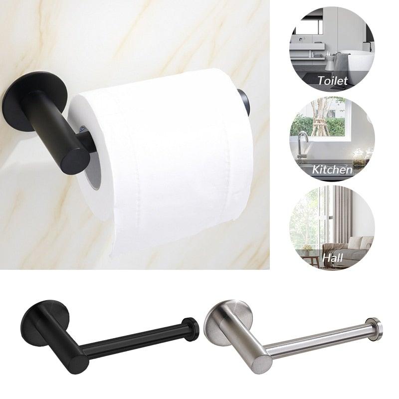 Toilet Wall Mount Toilet Paper Holder Stainless Steel Bathroom Kitchen Roll Paper Accessory Tissue Towel Accessories Holders Tissue Roll Holders Dispenser And Hangers Wall Mounted For Bathroom Kitchen Stainless Steel