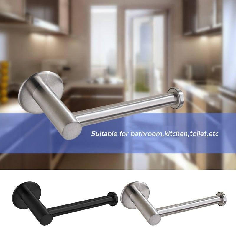 Toilet Wall Mount Toilet Paper Holder Stainless Steel Bathroom Kitchen Roll Paper Accessory Tissue Towel Accessories Holders Tissue Roll Holders Dispenser And Hangers Wall Mounted For Bathroom Kitchen Stainless Steel