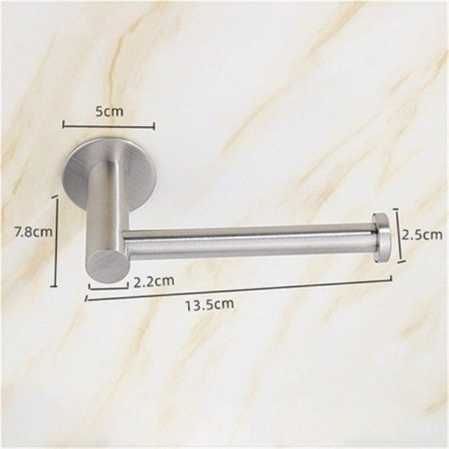 Toilet Wall Mount Toilet Paper Holder Stainless Steel Bathroom Kitchen Roll Paper Accessory Tissue Towel Accessories Holders Tissue Roll Holders Dispenser And Hangers Wall Mounted For Bathroom Kitchen Stainless Steel