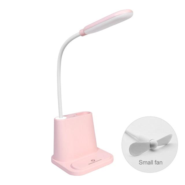 Touch Dimmable LED Desk Lamp 10W Wireless Charging/USB Charging Table Light for Children Kids Reading Study Bedside Bedroom Decorative Table Lamp Cute Study Lamps for Bedroom Décor