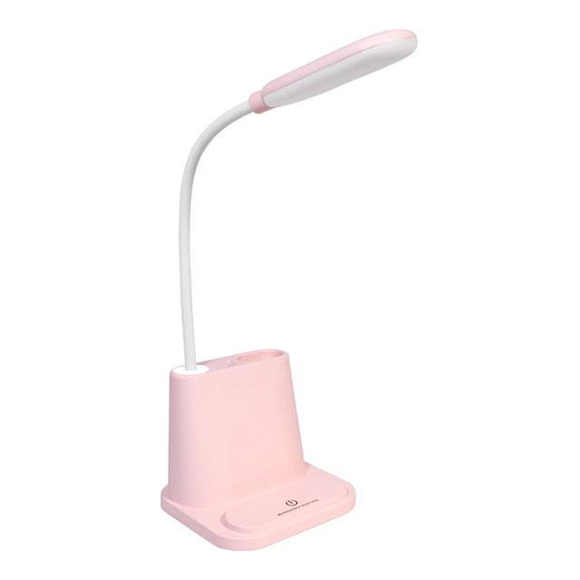 Touch Dimmable LED Desk Lamp 10W Wireless Charging/USB Charging Table Light for Children Kids Reading Study Bedside Bedroom Decorative Table Lamp Cute Study Lamps for Bedroom Décor