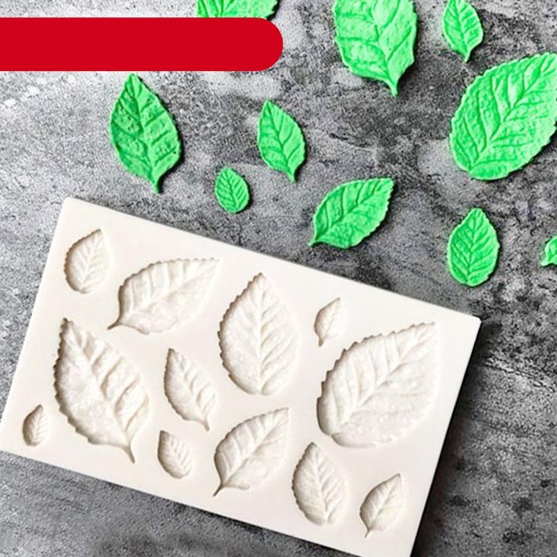 Tree Leaf Mold Silicone Fondant Cake Decorating Tools Chocolate Baking Mould 3D Sugarcraft Homemade Bakeware 3D Leaf Silicone Mold For Chocolate Candy Sugar Craft Cake Decoration Cupcake Decoration