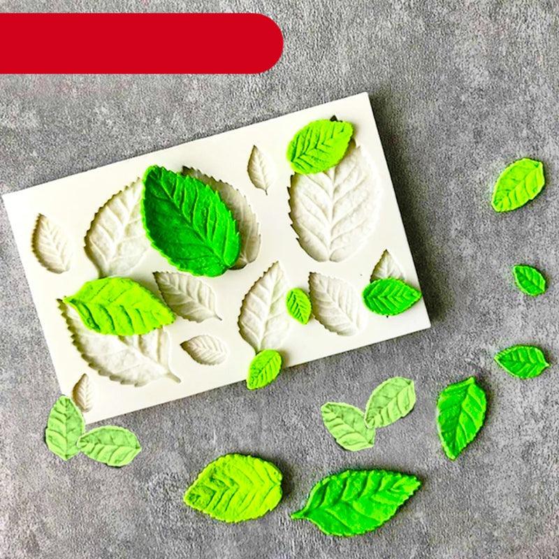 Tree Leaf Mold Silicone Fondant Cake Decorating Tools Chocolate Baking Mould 3D Sugarcraft Homemade Bakeware 3D Leaf Silicone Mold For Chocolate Candy Sugar Craft Cake Decoration Cupcake Decoration