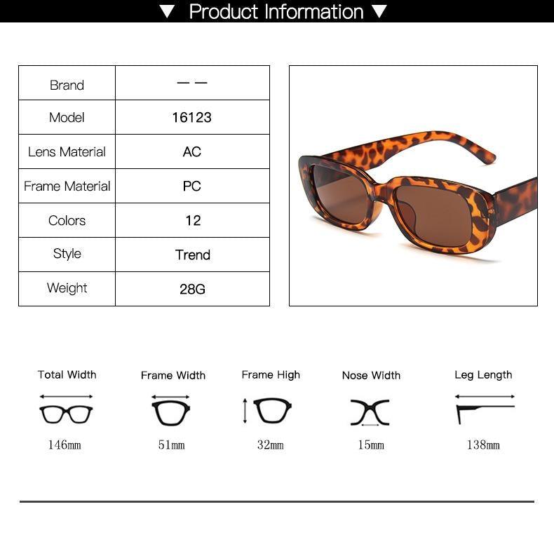 Trendy Rectangle Sunglasses for Women Narrow Square Frame Rectangle Sunglasses For Women New Luxury Glasses For Women/Men New Retro Style Sun Glasses for Men