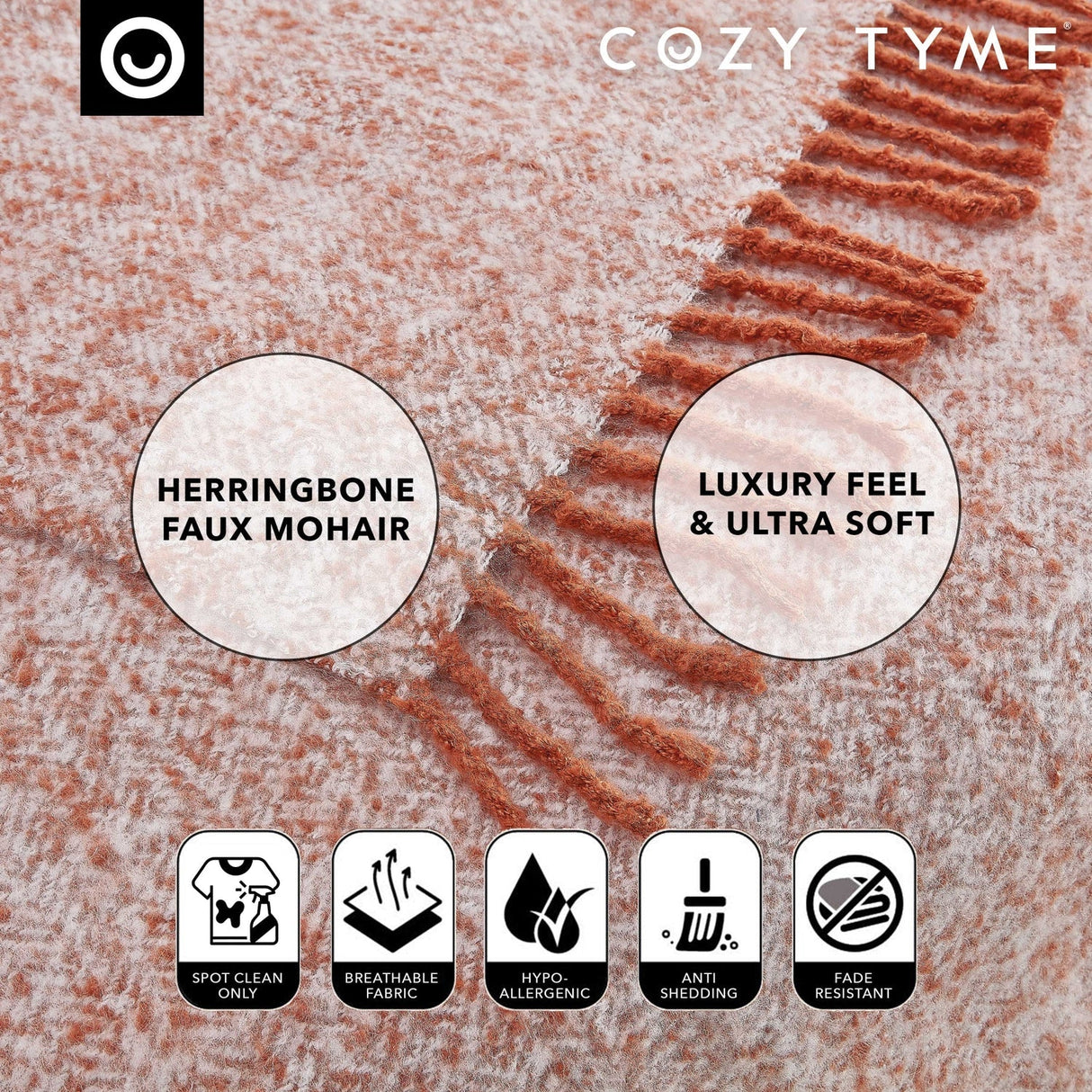 Samara Faux Mohair Throw