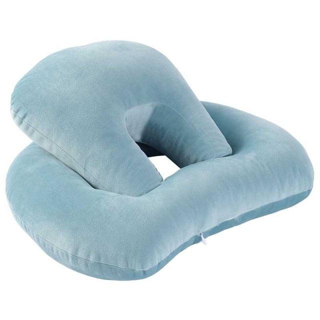 U-Shaped Desk Nap Pillow Neck Supporter Seat Cushion Headrest Travel Airplane Nap Pad with Arm Rest Travel Pillow for Neck and Head Comfort for Airplane Car and Desk Memory Foam Neck Pillow, Travel Pillow for Airplanes Car Camping Office School