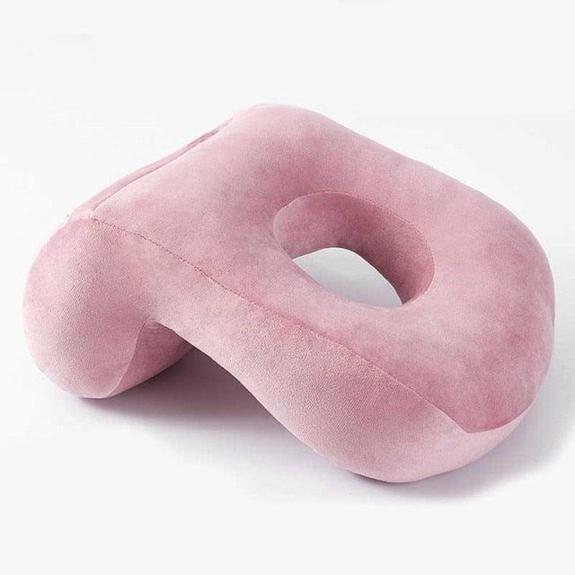 U-Shaped Desk Nap Pillow Neck Supporter Seat Cushion Headrest Travel Airplane Nap Pad with Arm Rest Travel Pillow for Neck and Head Comfort for Airplane Car and Desk Memory Foam Neck Pillow, Travel Pillow for Airplanes Car Camping Office School