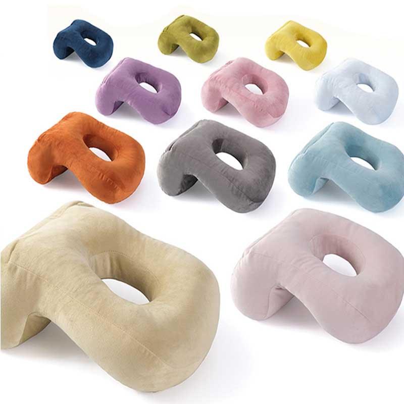 U-Shaped Desk Nap Pillow Neck Supporter Seat Cushion Headrest Travel Airplane Nap Pad with Arm Rest Travel Pillow for Neck and Head Comfort for Airplane Car and Desk Memory Foam Neck Pillow, Travel Pillow for Airplanes Car Camping Office School
