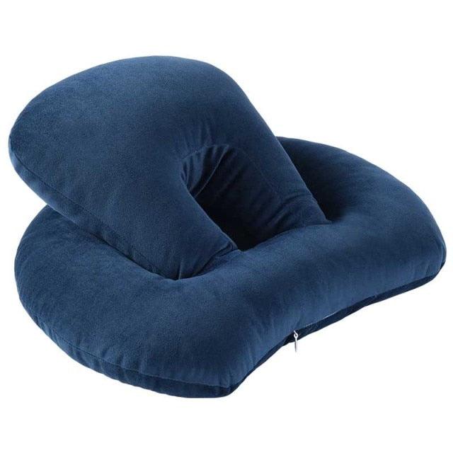 U-Shaped Desk Nap Pillow Neck Supporter Seat Cushion Headrest Travel Airplane Nap Pad with Arm Rest Travel Pillow for Neck and Head Comfort for Airplane Car and Desk Memory Foam Neck Pillow, Travel Pillow for Airplanes Car Camping Office School