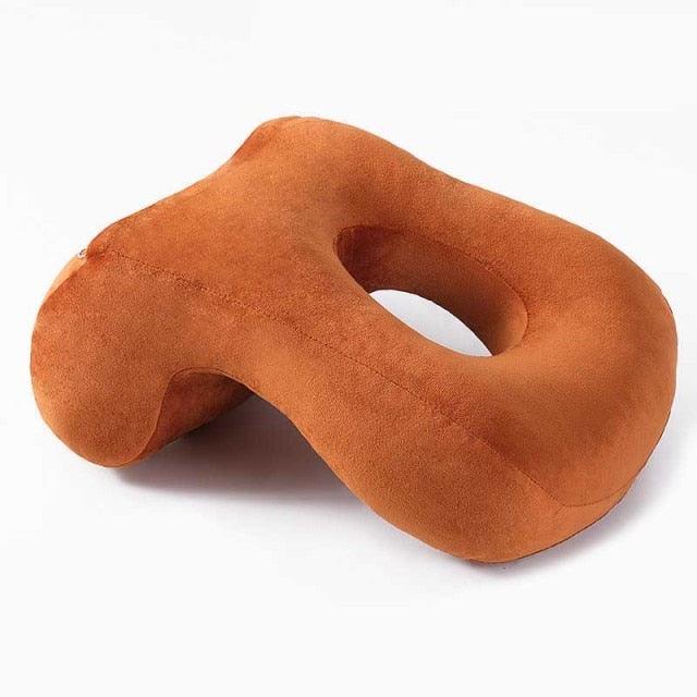 U-Shaped Desk Nap Pillow Neck Supporter Seat Cushion Headrest Travel Airplane Nap Pad with Arm Rest Travel Pillow for Neck and Head Comfort for Airplane Car and Desk Memory Foam Neck Pillow, Travel Pillow for Airplanes Car Camping Office School