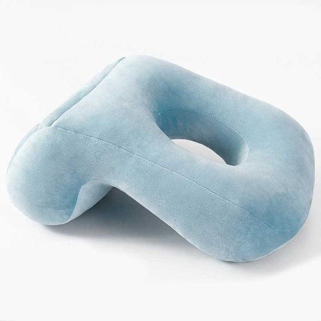 U-Shaped Desk Nap Pillow Neck Supporter Seat Cushion Headrest Travel Airplane Nap Pad with Arm Rest Travel Pillow for Neck and Head Comfort for Airplane Car and Desk Memory Foam Neck Pillow, Travel Pillow for Airplanes Car Camping Office School