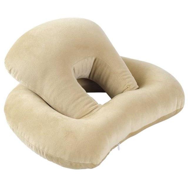 U-Shaped Desk Nap Pillow Neck Supporter Seat Cushion Headrest Travel Airplane Nap Pad with Arm Rest Travel Pillow for Neck and Head Comfort for Airplane Car and Desk Memory Foam Neck Pillow, Travel Pillow for Airplanes Car Camping Office School