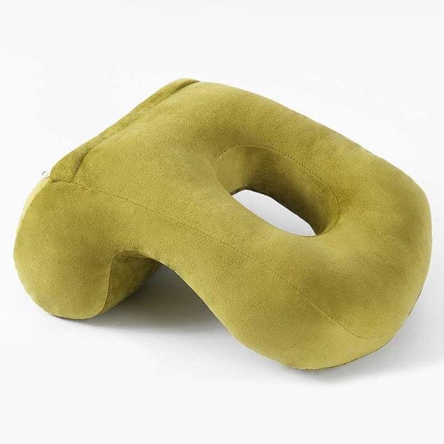 U-Shaped Desk Nap Pillow Neck Supporter Seat Cushion Headrest Travel Airplane Nap Pad with Arm Rest Travel Pillow for Neck and Head Comfort for Airplane Car and Desk Memory Foam Neck Pillow, Travel Pillow for Airplanes Car Camping Office School