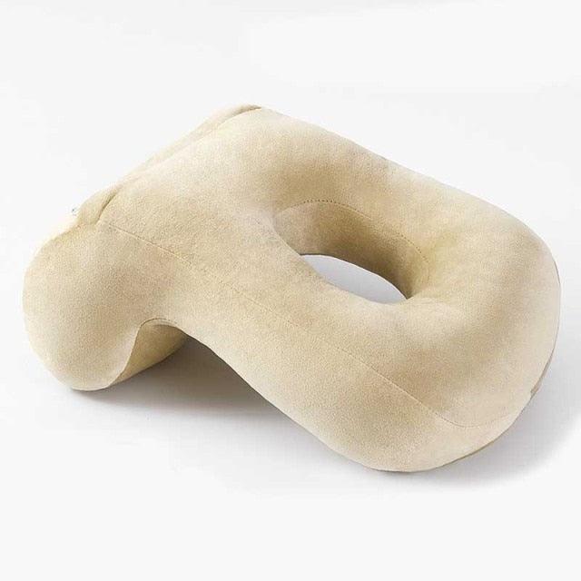 U-Shaped Desk Nap Pillow Neck Supporter Seat Cushion Headrest Travel Airplane Nap Pad with Arm Rest Travel Pillow for Neck and Head Comfort for Airplane Car and Desk Memory Foam Neck Pillow, Travel Pillow for Airplanes Car Camping Office School