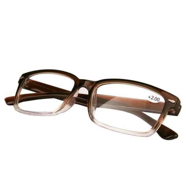 Ultra Light Reading Glasses Presbyopia Eyeglasses Diopter Reading Glasses For Men Metal Quality Classic Frame Computer Readers Reading Glasses with Comfort Spring Hinges for Men and Women 1.0 1.5 2.0 2.5 3.0