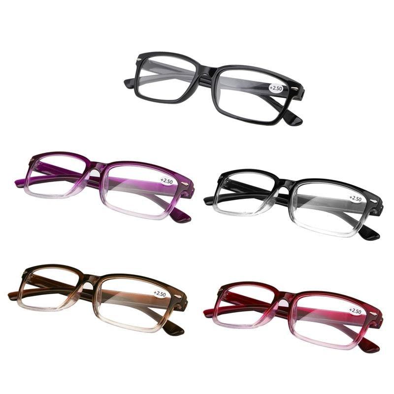Ultra Light Reading Glasses Presbyopia Eyeglasses Diopter Reading Glasses For Men Metal Quality Classic Frame Computer Readers Reading Glasses with Comfort Spring Hinges for Men and Women 1.0 1.5 2.0 2.5 3.0