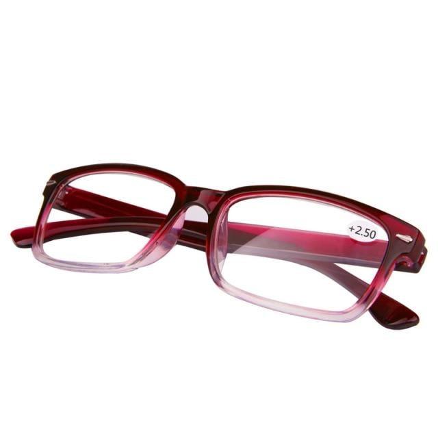 Ultra Light Reading Glasses Presbyopia Eyeglasses Diopter Reading Glasses For Men Metal Quality Classic Frame Computer Readers Reading Glasses with Comfort Spring Hinges for Men and Women 1.0 1.5 2.0 2.5 3.0