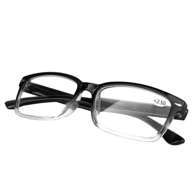 Ultra Light Reading Glasses Presbyopia Eyeglasses Diopter Reading Glasses For Men Metal Quality Classic Frame Computer Readers Reading Glasses with Comfort Spring Hinges for Men and Women 1.0 1.5 2.0 2.5 3.0