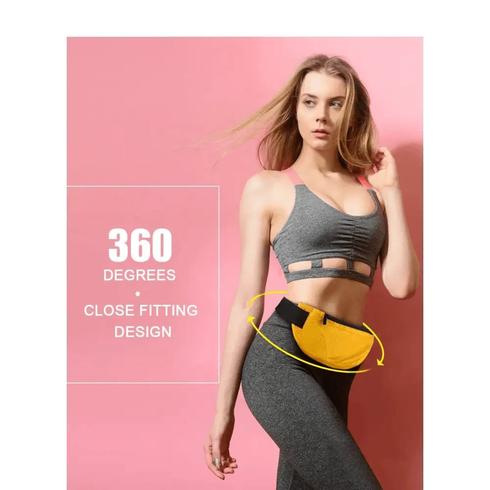 Unique Running Fanny Pack Sports Belt Bag Stylish Ultra Light Bounce Free Waist Pouch Bag Fitness Workout Belt Sport Waist Pack