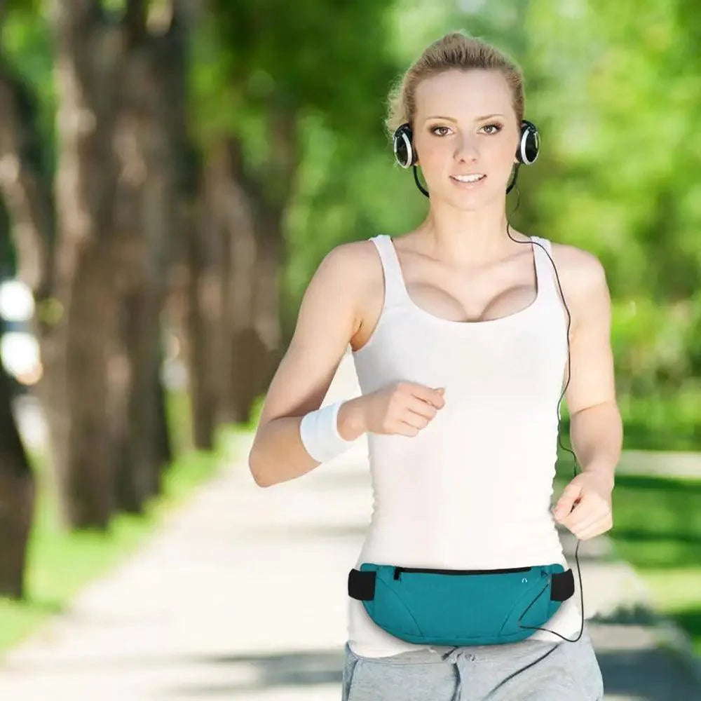 Unique Running Fanny Pack Sports Belt Bag Stylish Ultra Light Bounce Free Waist Pouch Bag Fitness Workout Belt Sport Waist Pack