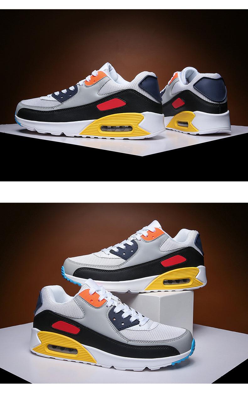 Unisex Air Cushion Sneakers Men's Colorful Casual Fashion Jogging Sneakers Outdoor Sports Sneakers Lace Up Unisex Walk Women's Air Athletic Running Sneakers