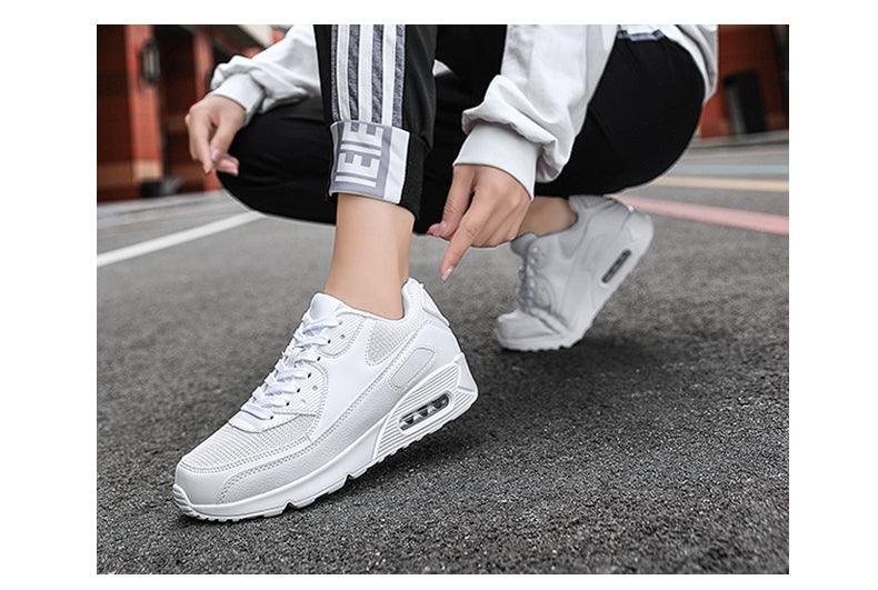Unisex Air Cushion Sneakers Men's Colorful Casual Fashion Jogging Sneakers Outdoor Sports Sneakers Lace Up Unisex Walk Women's Air Athletic Running Sneakers