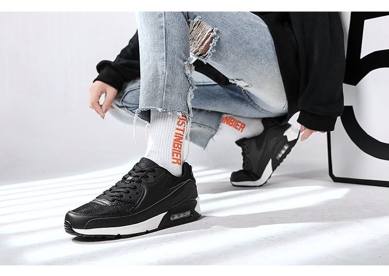 Unisex Air Cushion Sneakers Men's Colorful Casual Fashion Jogging Sneakers Outdoor Sports Sneakers Lace Up Unisex Walk Women's Air Athletic Running Sneakers