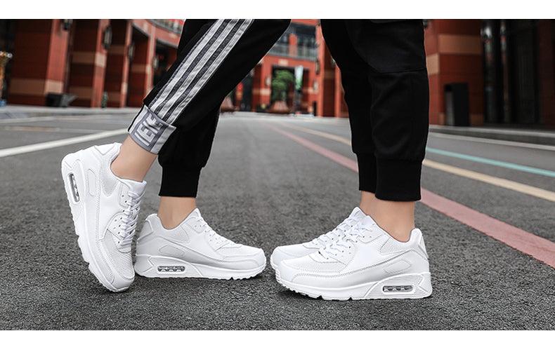 Unisex Air Cushion Sneakers Men's Colorful Casual Fashion Jogging Sneakers Outdoor Sports Sneakers Lace Up Unisex Walk Women's Air Athletic Running Sneakers
