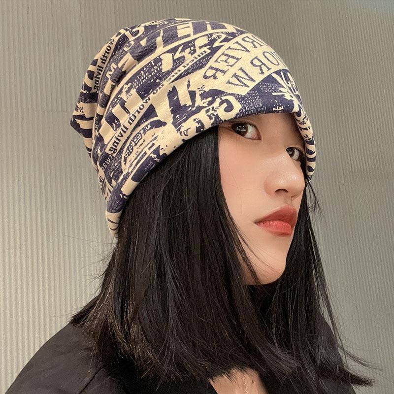 Unisex Beanie Hats Autumn Comfortable Cotton Hat Men Retro Knitted Hat Women Balaclava Sports Kerchief Bobble Hat Spring Knit Slouchy Lightweight Knit Hat Slouch Cap Casual Box Skellies Beanies Thin Bonnet Cap Autumn Casual Beanies Hat