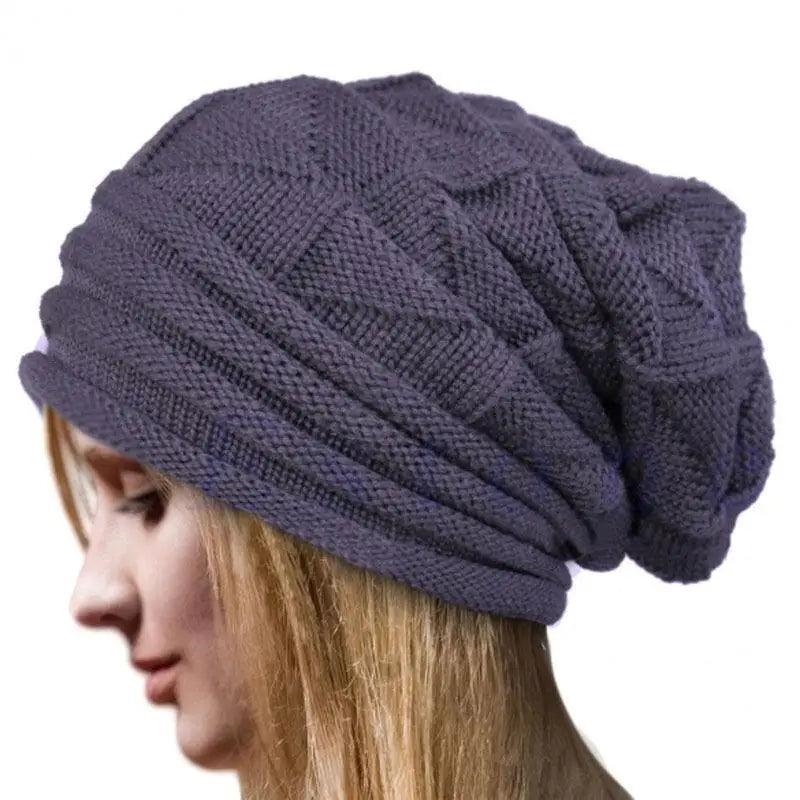 Unisex Cute Oversized Winter Baggy Cool Caps Autumn Beanies For Men Women Classy Warm Cap For Cold Weather