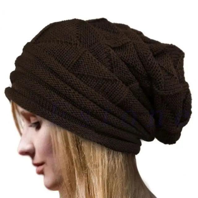 Unisex Cute Oversized Winter Baggy Cool Caps Autumn Beanies For Men Women Classy Warm Cap For Cold Weather