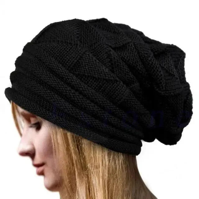 Unisex Cute Oversized Winter Baggy Cool Caps Autumn Beanies For Men Women Classy Warm Cap For Cold Weather