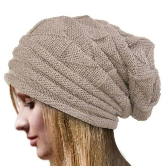 Unisex Cute Oversized Winter Baggy Cool Caps Autumn Beanies For Men Women Classy Warm Cap For Cold Weather