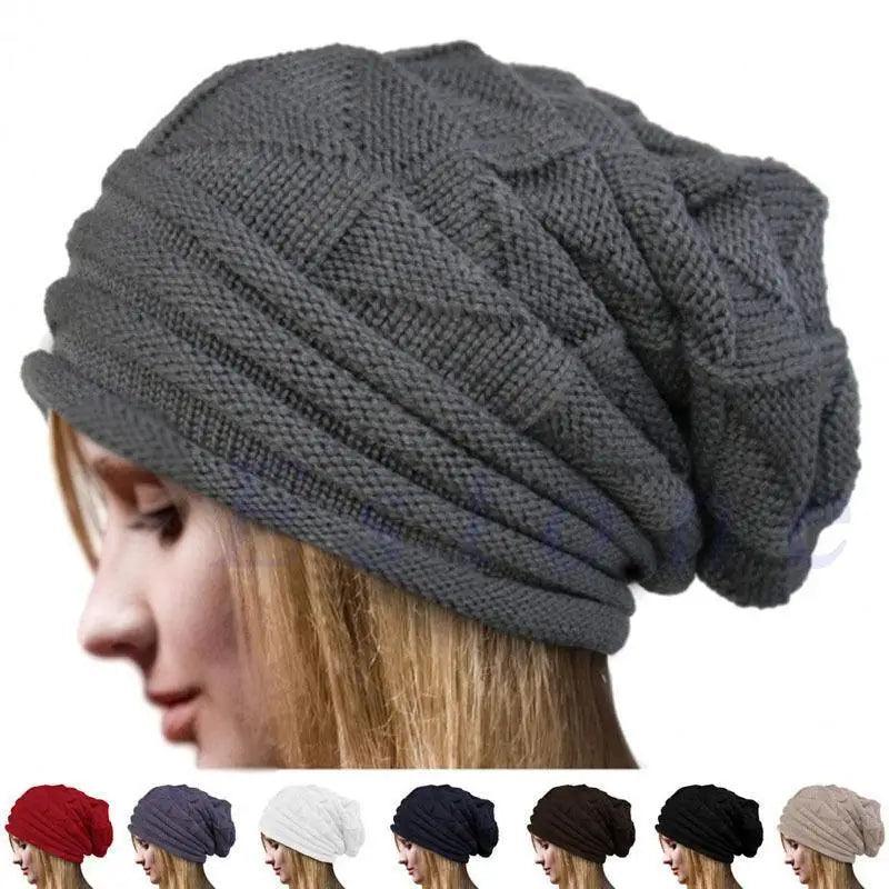Unisex Cute Oversized Winter Baggy Cool Caps Autumn Beanies For Men Women Classy Warm Cap For Cold Weather