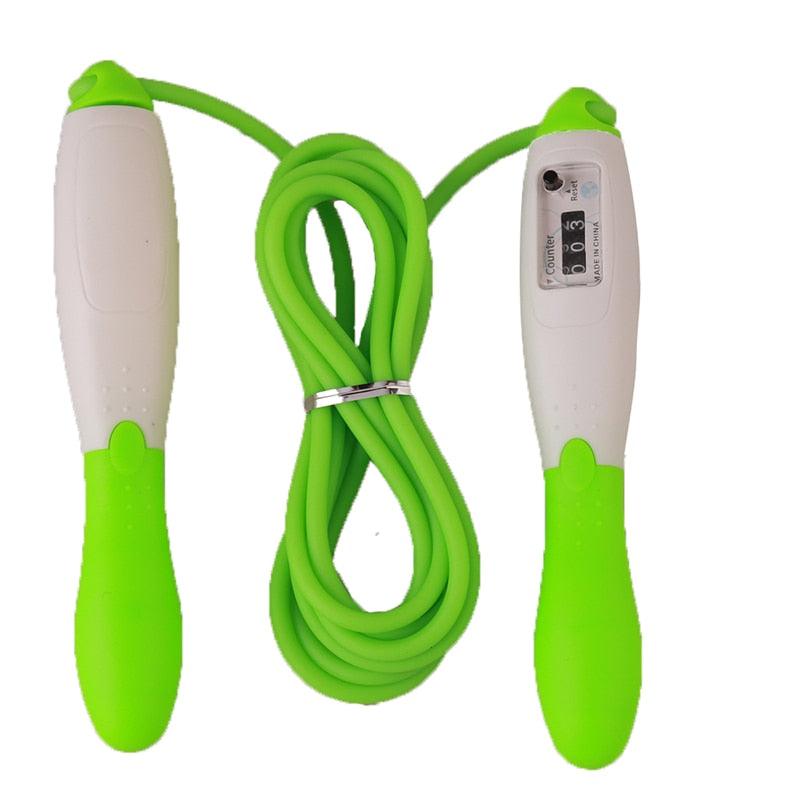 Unisex Fitness Jump Ropes With Counter Sports Fitness Adjustable Fast Speed Counting Jump Skip Rope Wire Calories Counting Cordless Rope Skipping For Adult Boys Girls