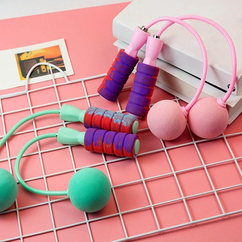 Unisex Fitness Jump Ropes With Counter Sports Fitness Adjustable Fast Speed Counting Jump Skip Rope Wire Calories Counting Cordless Rope Skipping For Adult Boys Girls