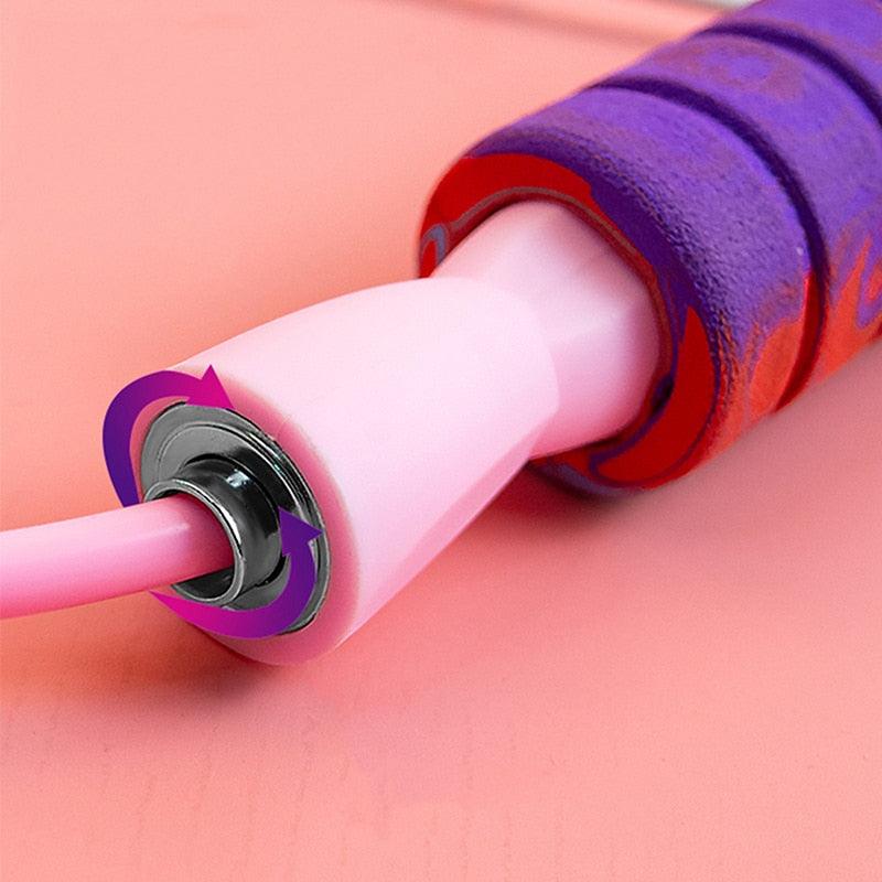 Unisex Fitness Jump Ropes With Counter Sports Fitness Adjustable Fast Speed Counting Jump Skip Rope Wire Calories Counting Cordless Rope Skipping For Adult Boys Girls