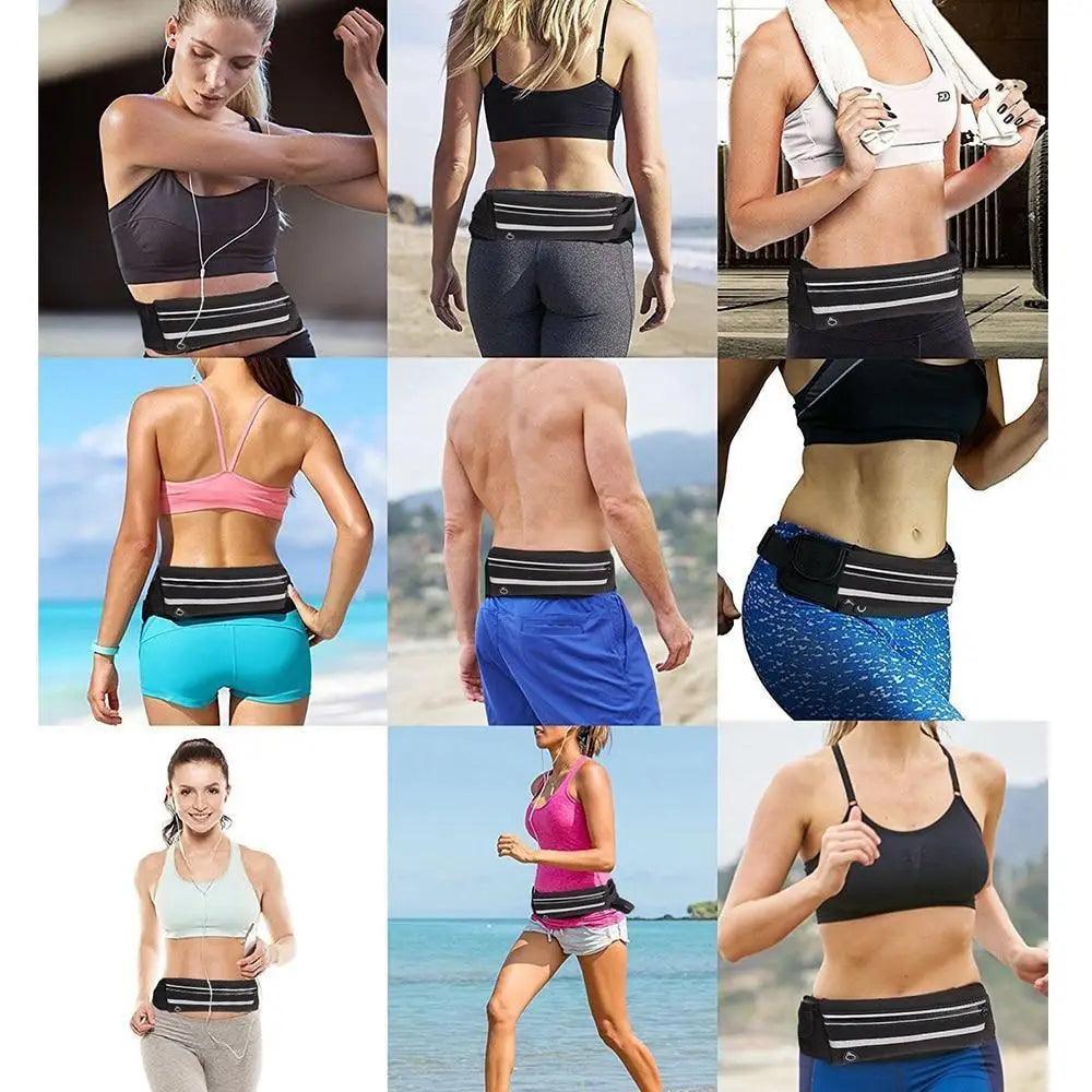 Unisex Lightweight Sport Pouch Classic Ultra-Thin Waterproof Mini Fanny Pack Unique Design Runners Jogging Pocket Belt